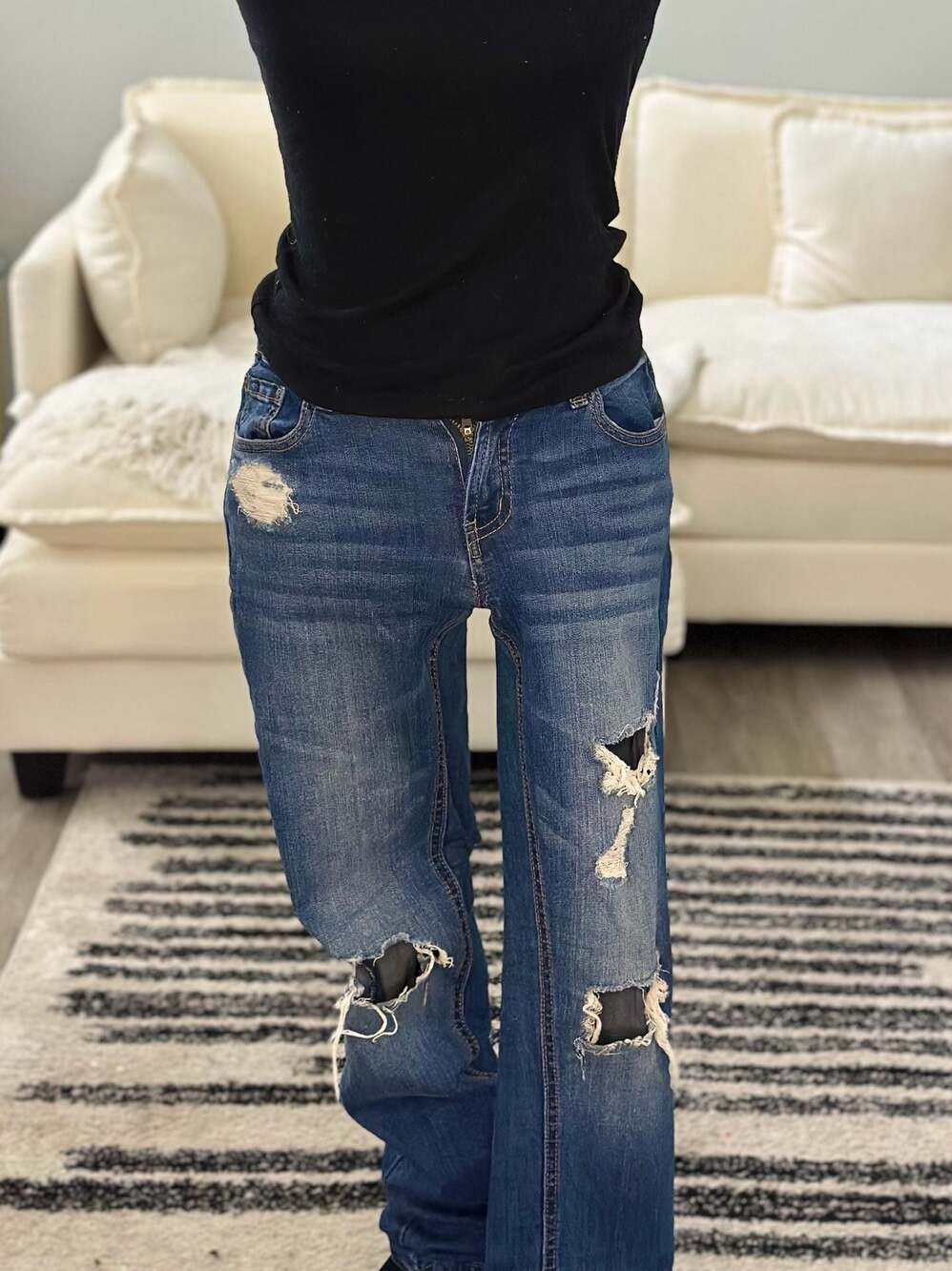 Ride That Wave Jeans, Dark Wash Size 0